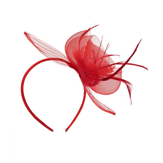 Beistle Red Fancy Flower Headband